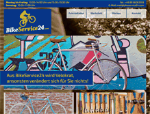 Tablet Screenshot of bikeservice24.com